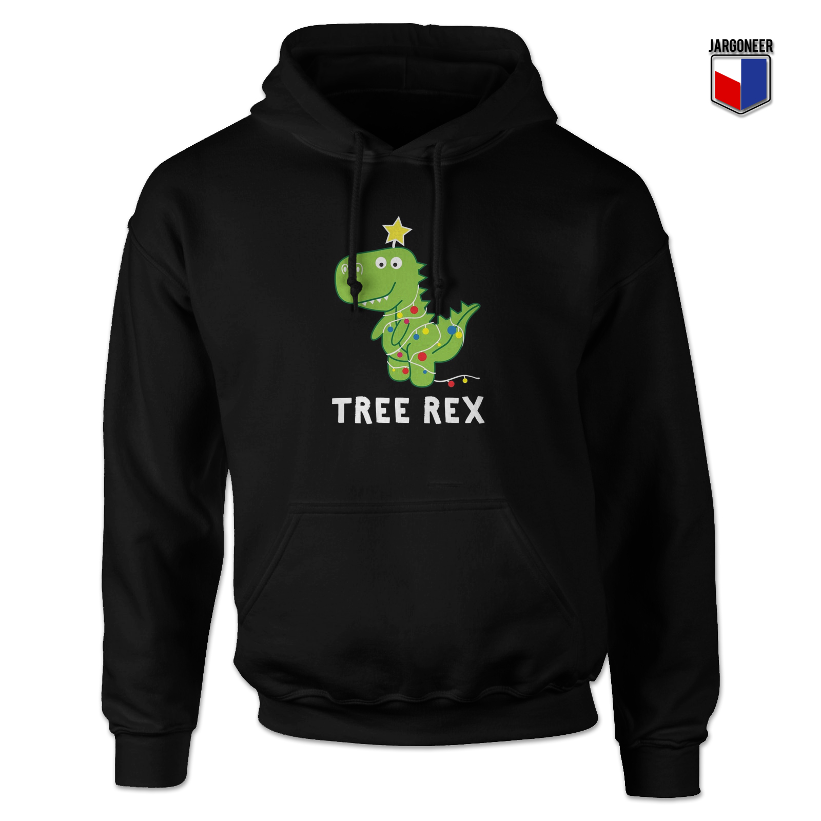 Christmas Tree Rex Parody Hoodie - Shop Unique Graphic Cool Shirt Designs