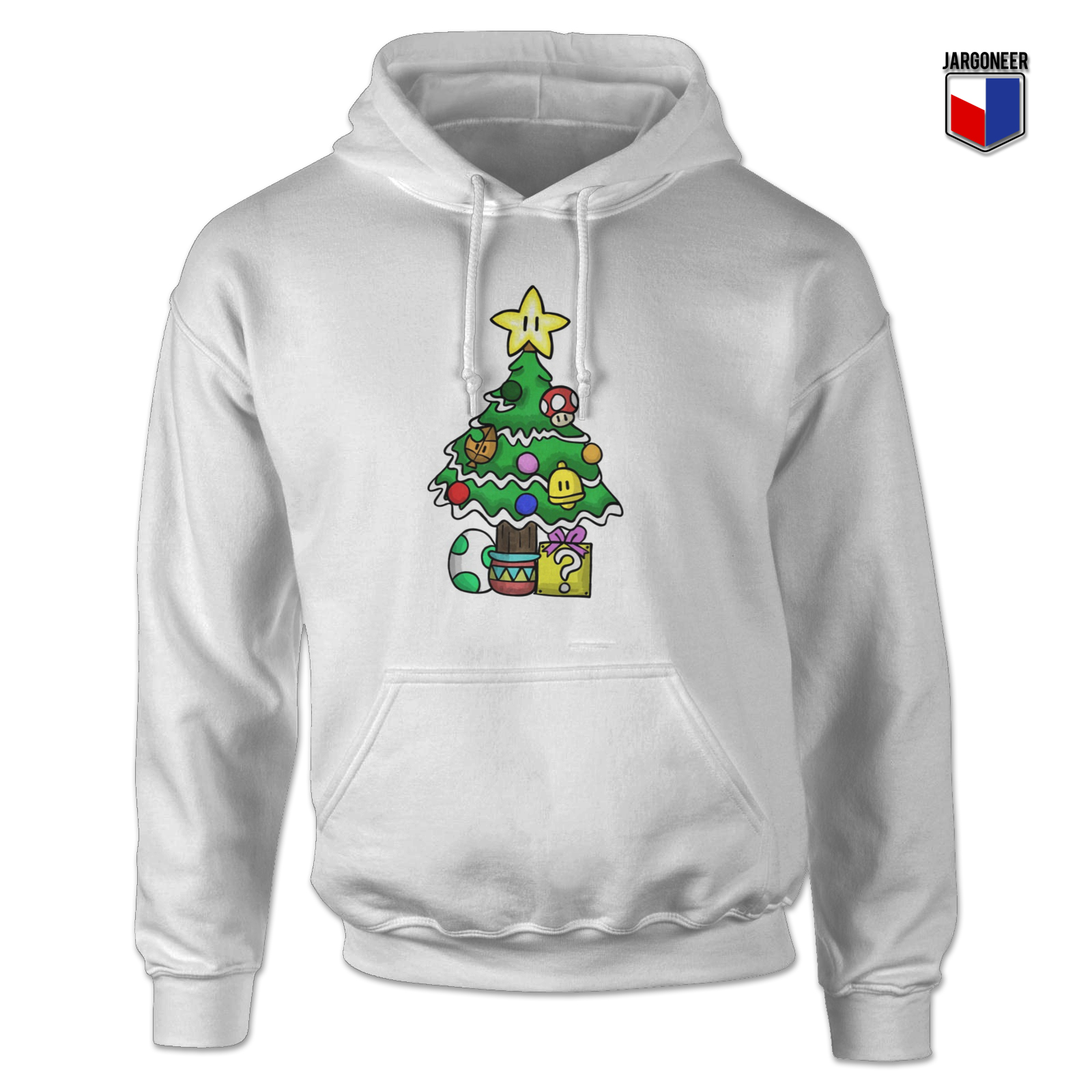 Super Mario Christmas Tree Hoodie - Shop Unique Graphic Cool Shirt Designs
