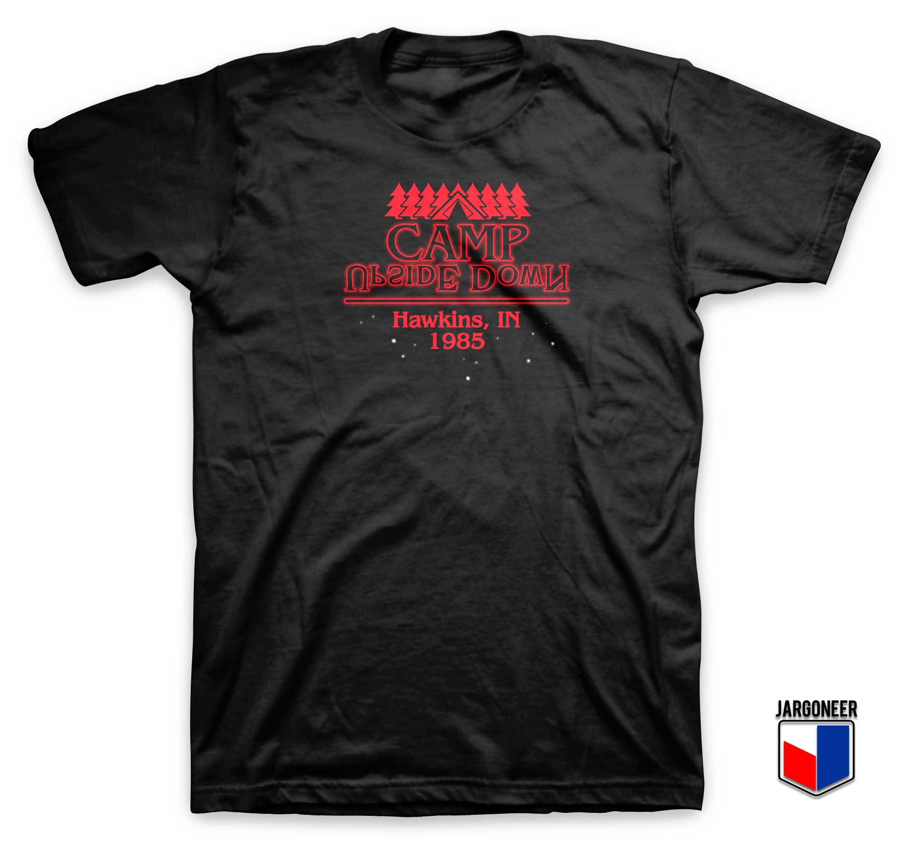 Hawkins Up Side Down Camp T Shirt - Shop Unique Graphic Cool Shirt Designs