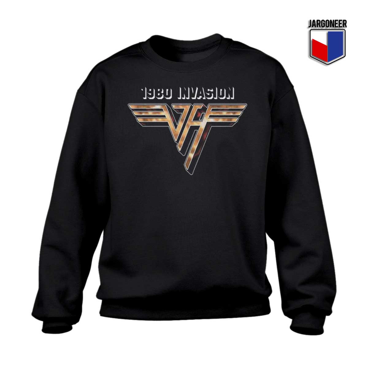 Van Halen 1980 Invasion Crewneck Sweatshirt - Shop Unique Graphic Cool Shirt Designs