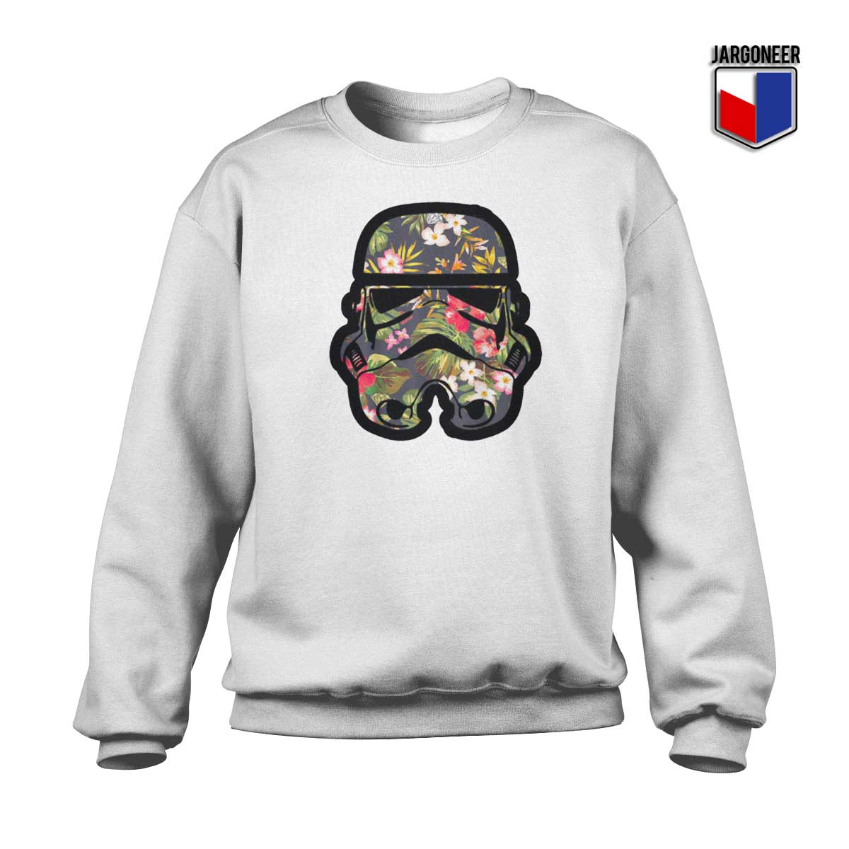 Stormtrooper Floral Crewneck Sweatshirt - Shop Unique Graphic Cool Shirt Designs
