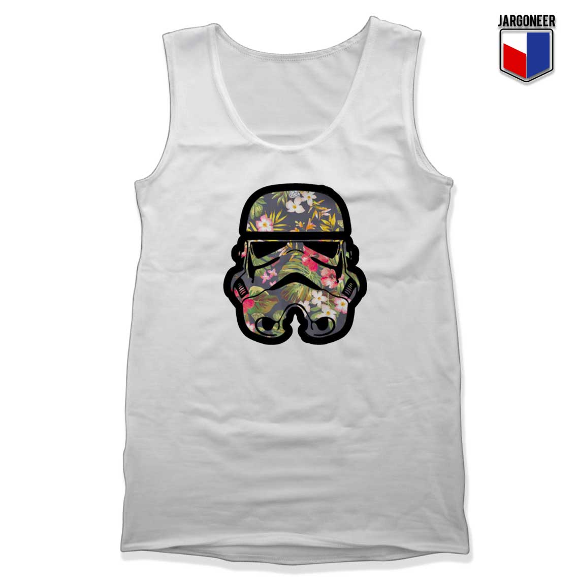 Stormtrooper Floral Unisex Adult Tank Top - Shop Unique Graphic Cool Shirt Designs