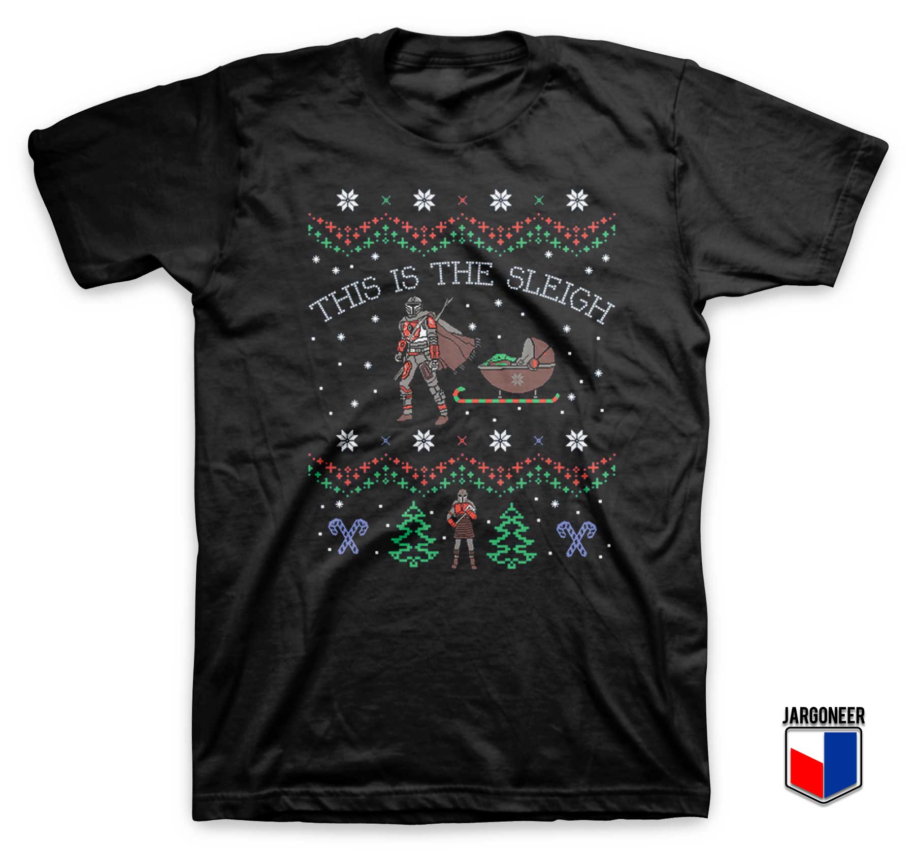 This Is The Sleigh Mandalorian T Shirt - Shop Unique Graphic Cool Shirt Designs