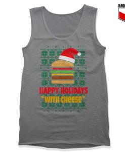Happy Holidays With Cheese Christmas Tank Top