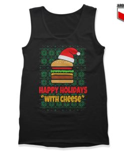 Happy Holidays With Cheese Christmas Tank Top