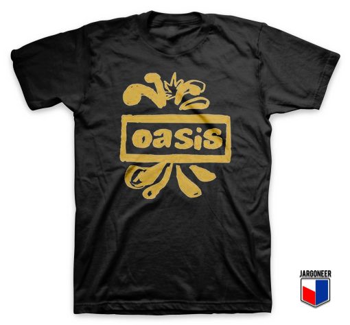 Oasis Decca Logo Black T Shirt