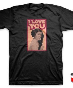 Leia Retro I Love You T Shirt