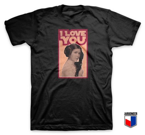 Leia Retro I Love You T Shirt