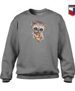 Cat Loves Pizza Kitten Sweatshirt