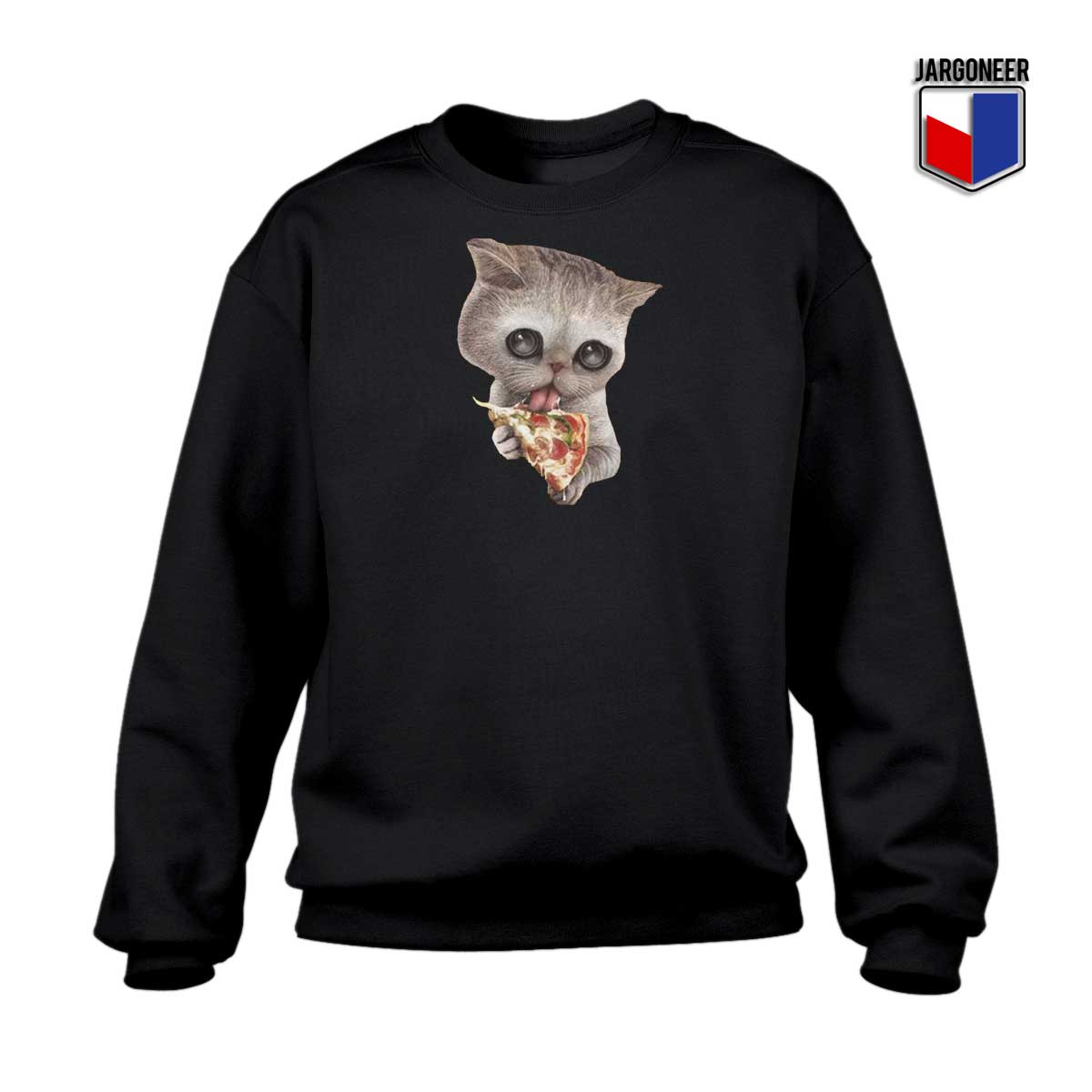 Cat Loves Pizza Kitten Sweatshirt - Shop Unique Graphic Cool Shirt Designs