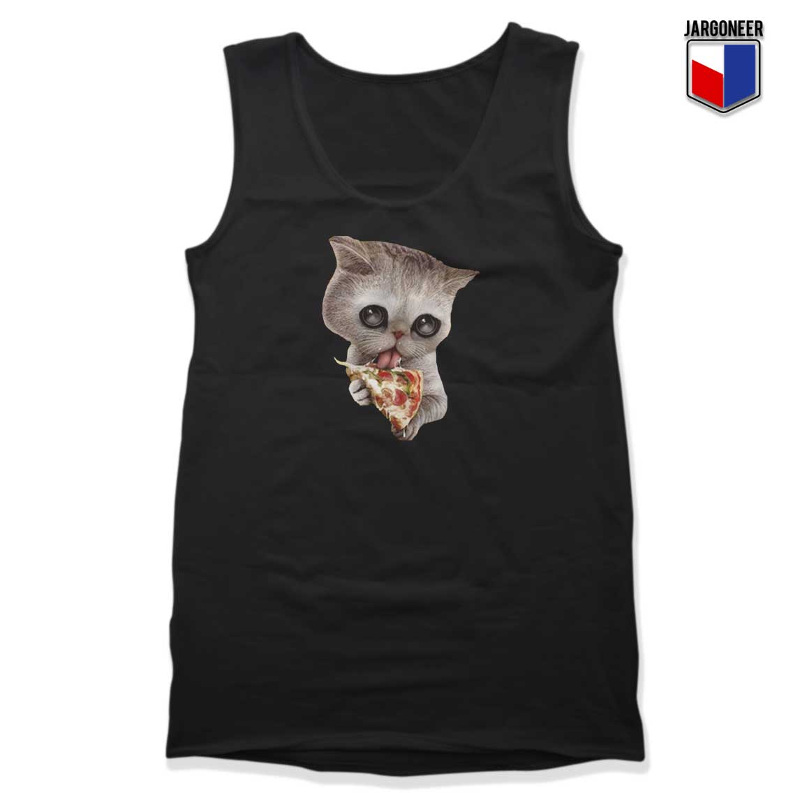 Cat Loves Pizza Kitten Tank Top - Shop Unique Graphic Cool Shirt Designs