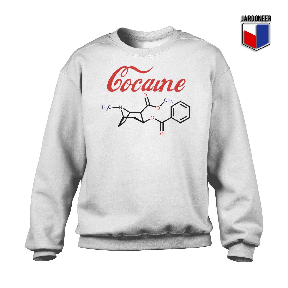 Cocaine Molecular Sweatshirt - Shop Unique Graphic Cool Shirt Designs