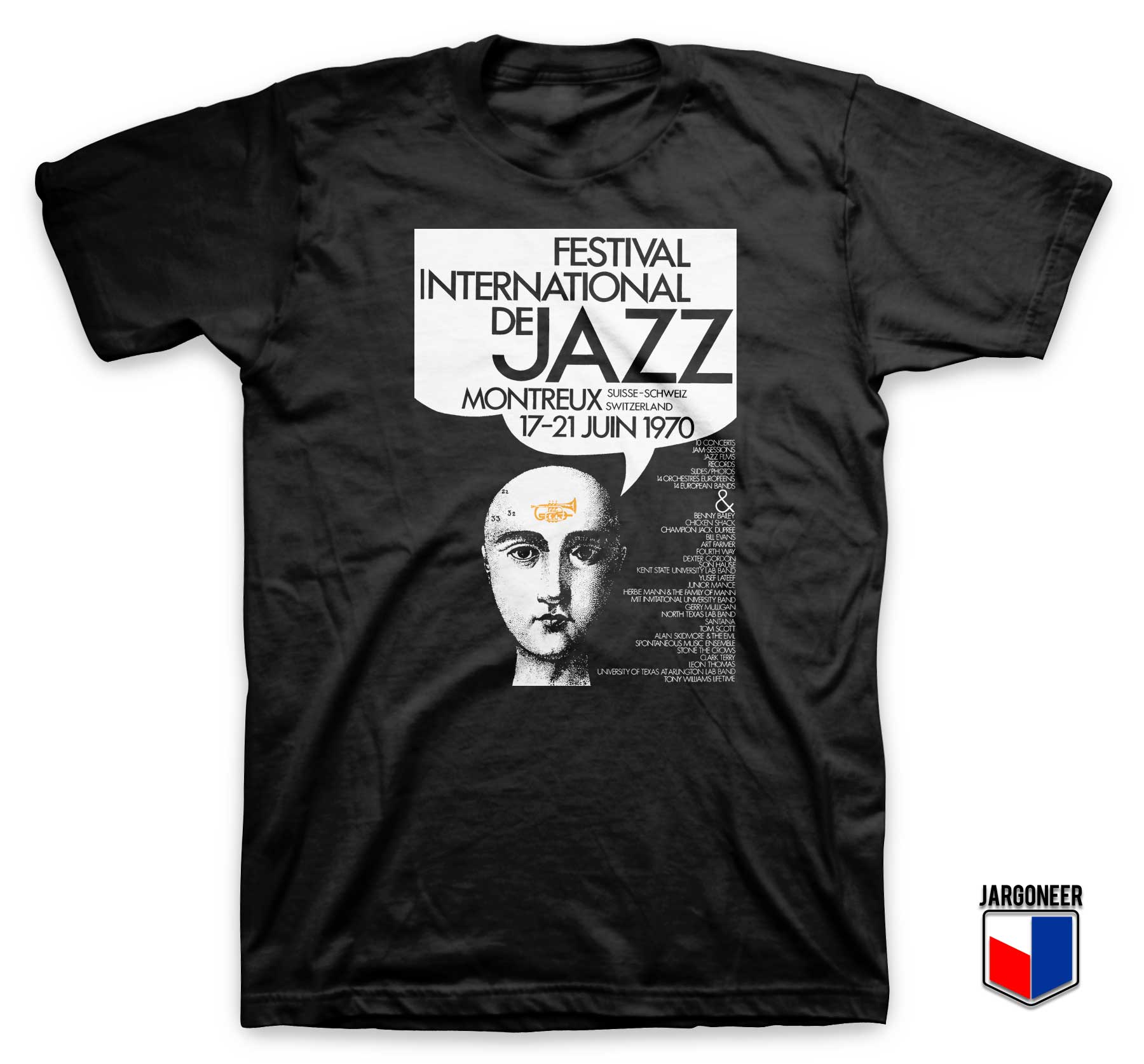 Montreux Jazz Festival 1970 T Shirt - Shop Unique Graphic Cool Shirt Designs