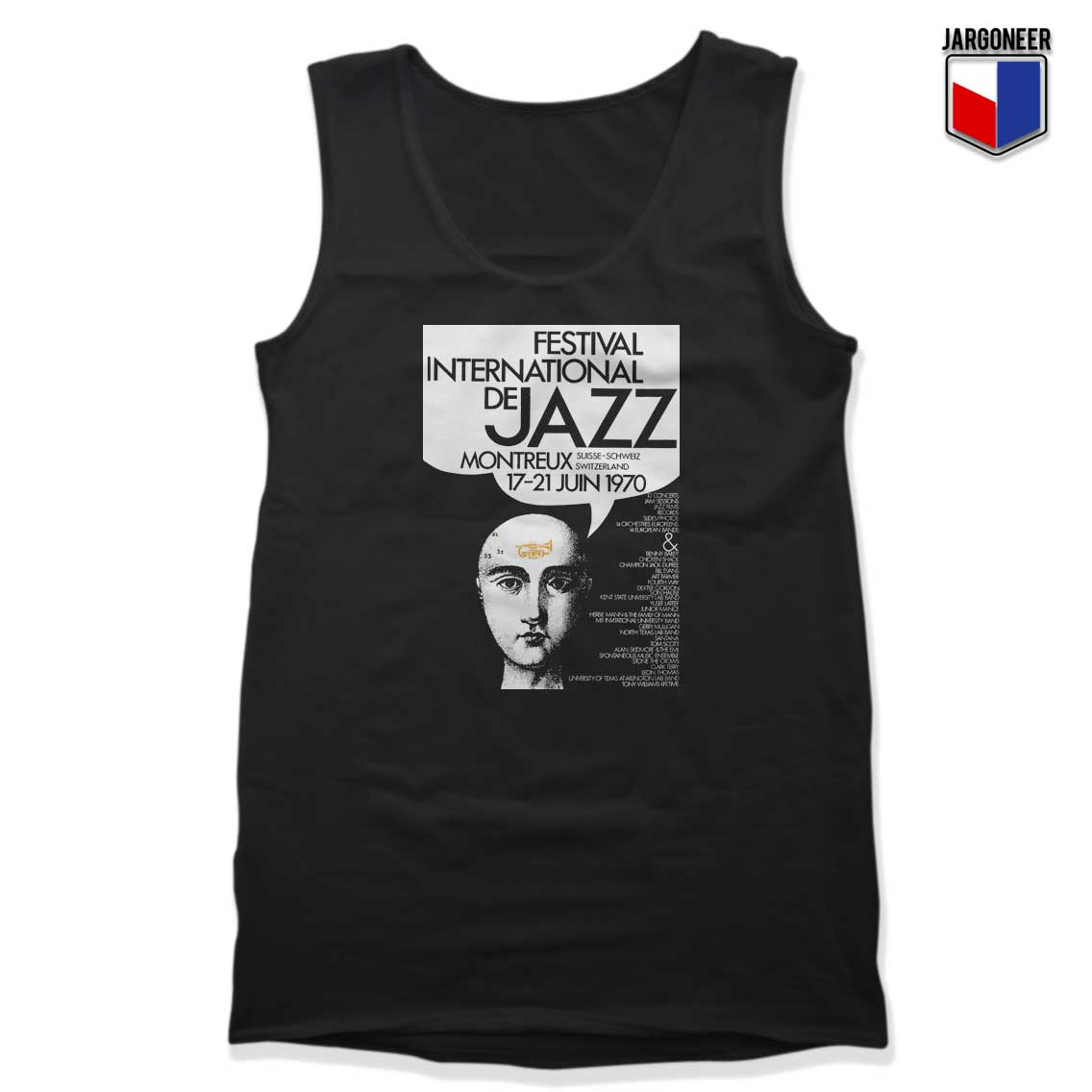 Montreux Jazz Festival 1970 Tank Top - Shop Unique Graphic Cool Shirt Designs