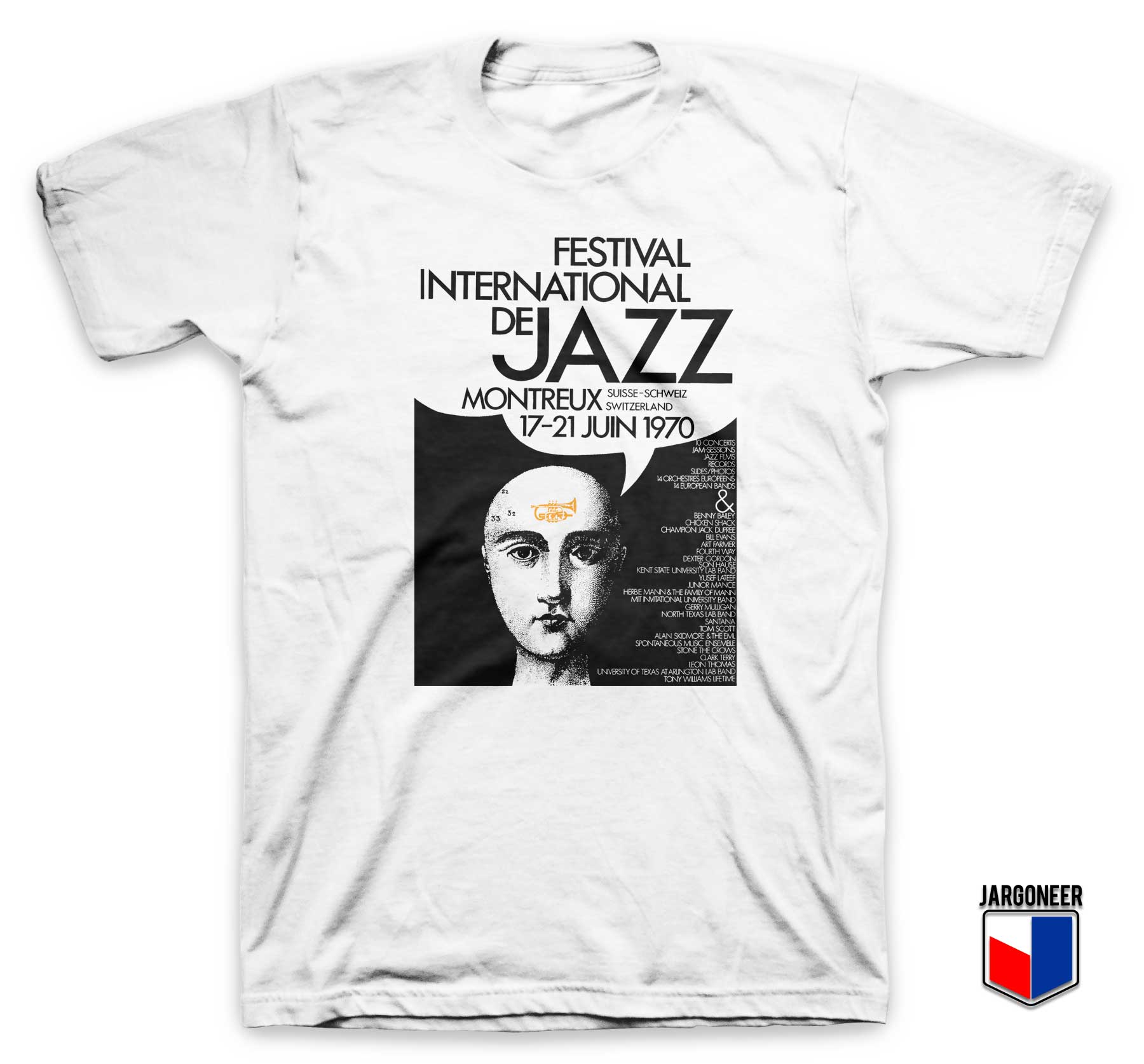 Buy Now Montreux Jazz Festival 1970 T Shirt with Unique Graphic Buy Now Montreux Jazz Festival 1970 T Shirt with Unique Graphic