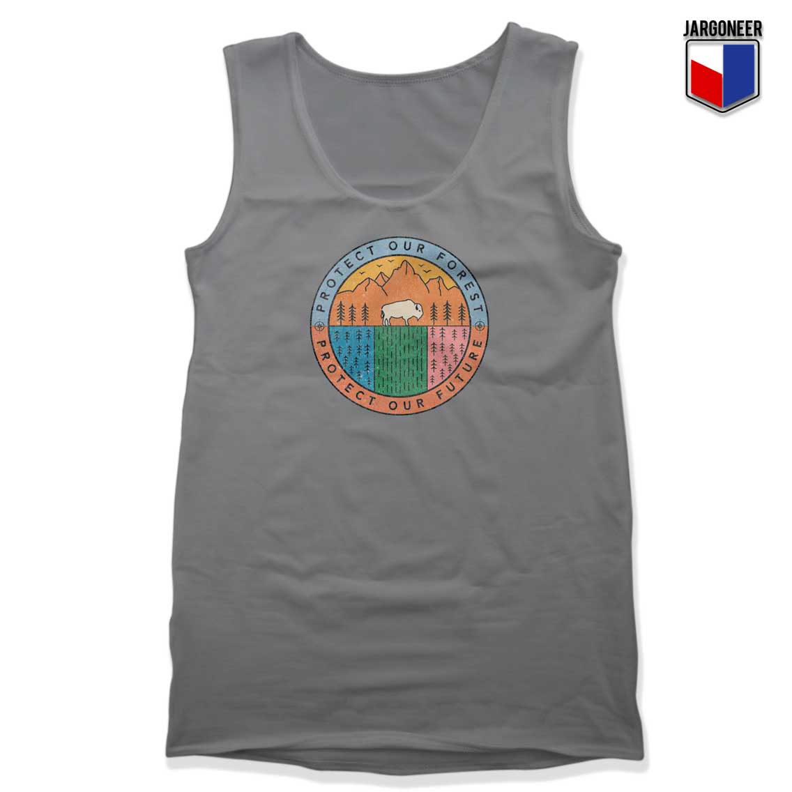 Protect Our Forest Gray Tank Top - Shop Unique Graphic Cool Shirt Designs