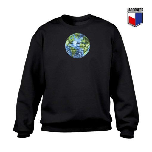 Galactic Disco Ball Planet Earth Sweatshirt