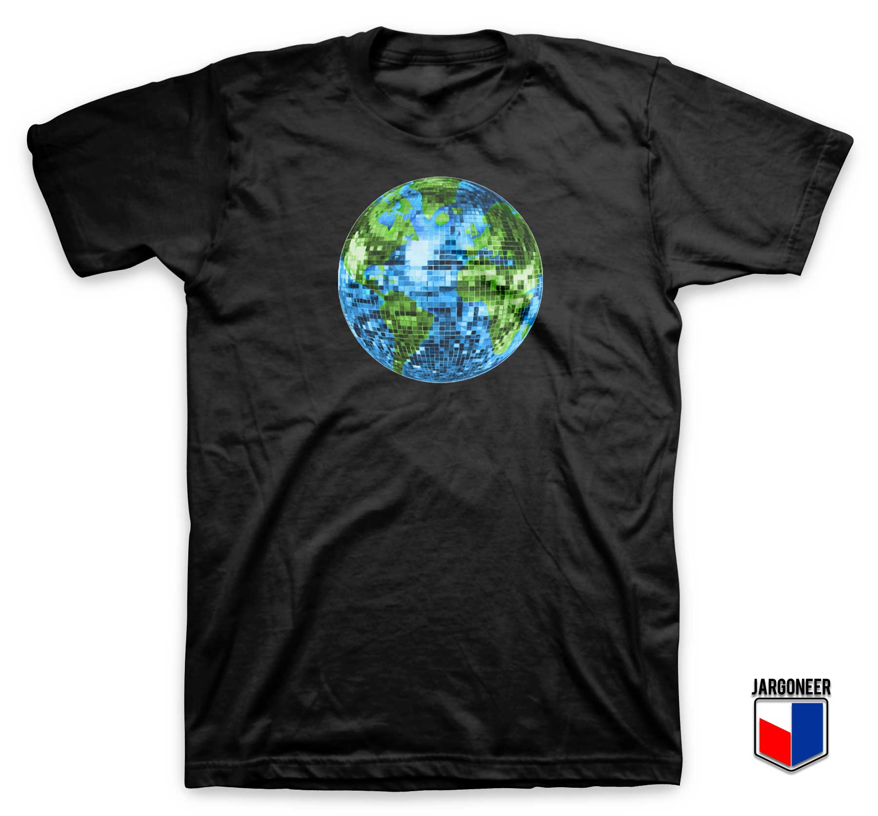 Galactic Disco Ball Planet Earth T Shirt - Shop Unique Graphic Cool Shirt Designs