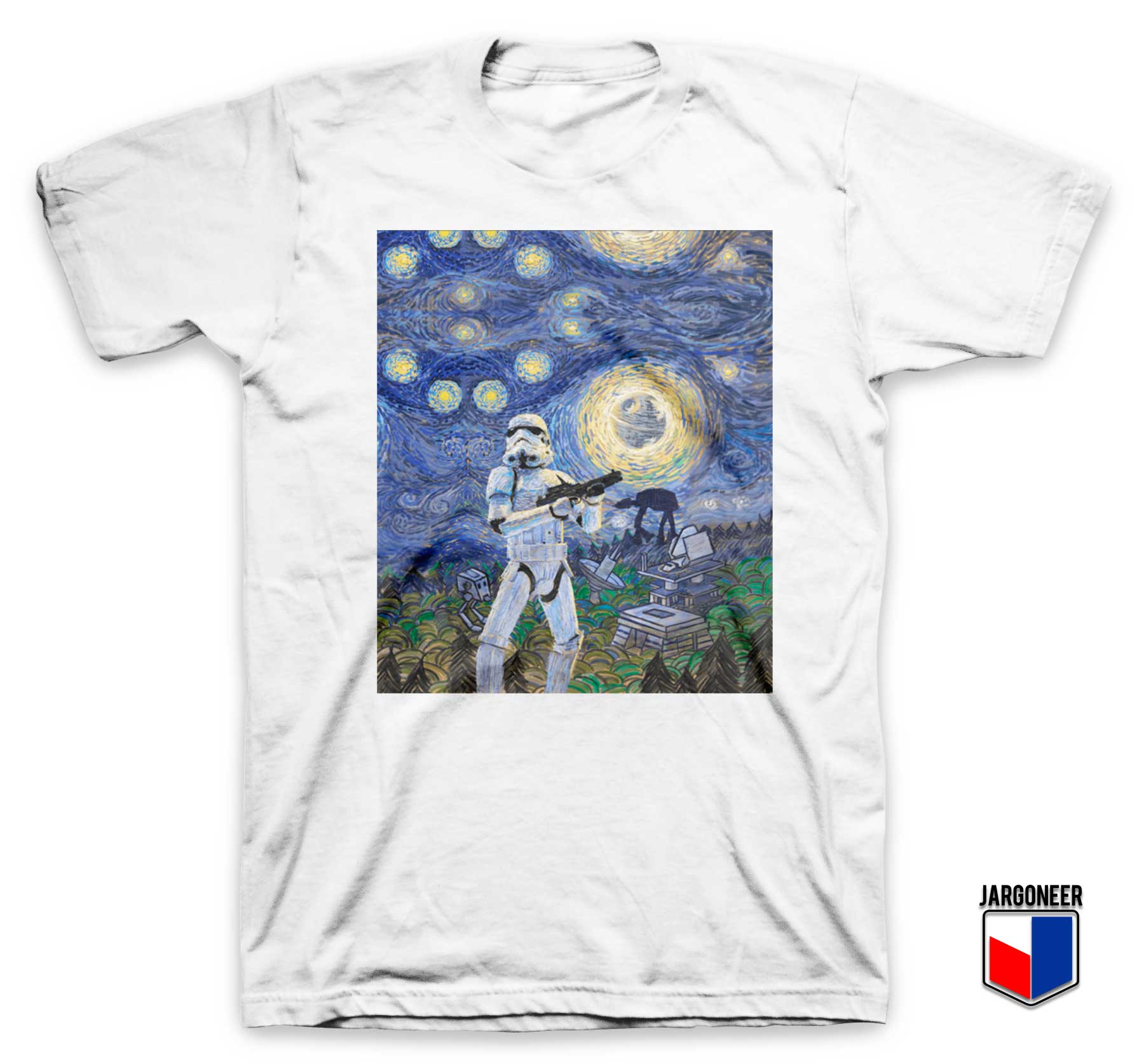 Stormtrooper Starry Night T Shirt - Shop Unique Graphic Cool Shirt Designs