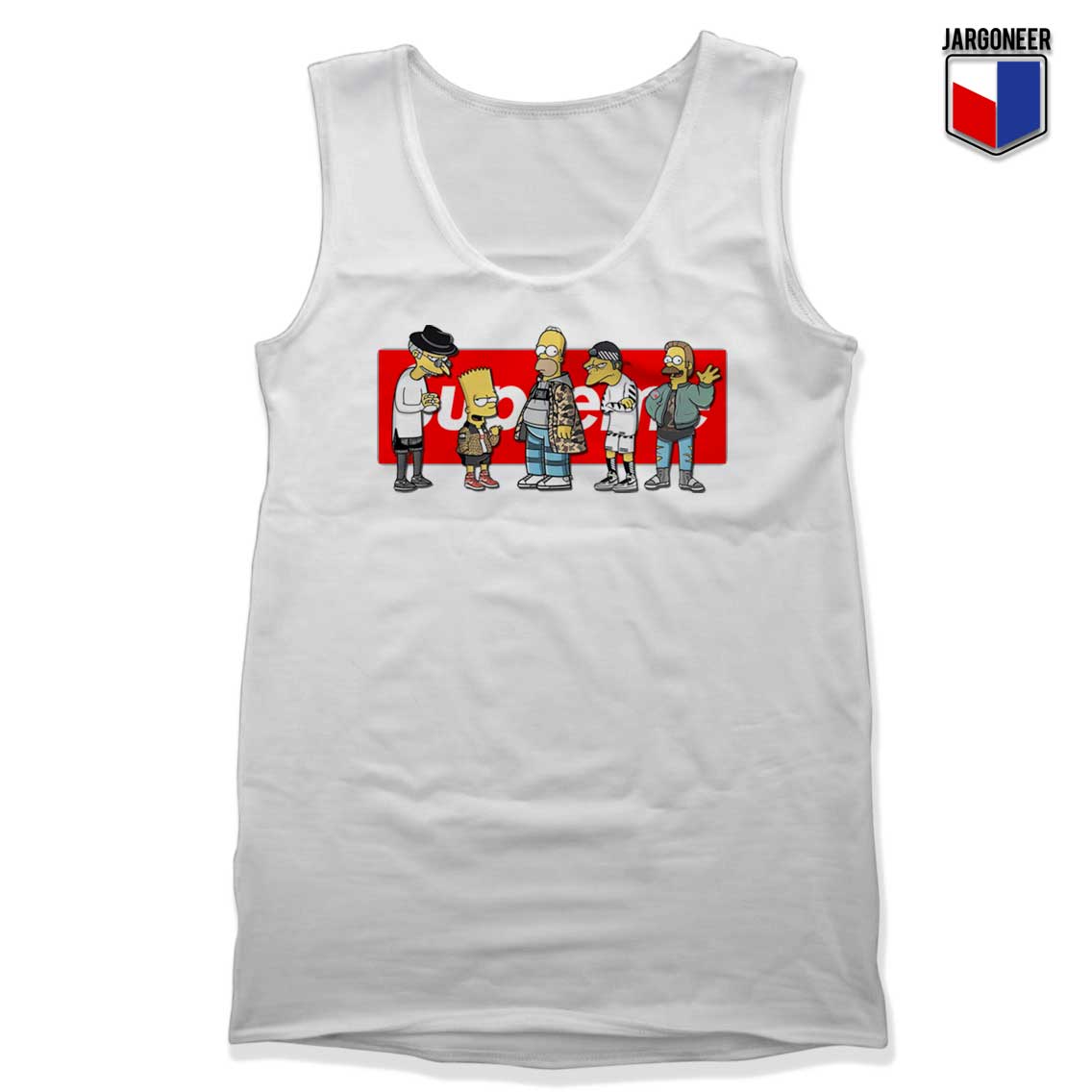 Supreme Cartoon Wallpaper White Tank Top - Shop Unique Graphic Cool Shirt Designs