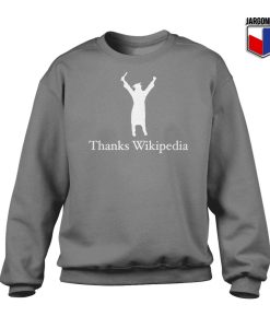Thanks-Wikipedia-Gray-Sweatshirt