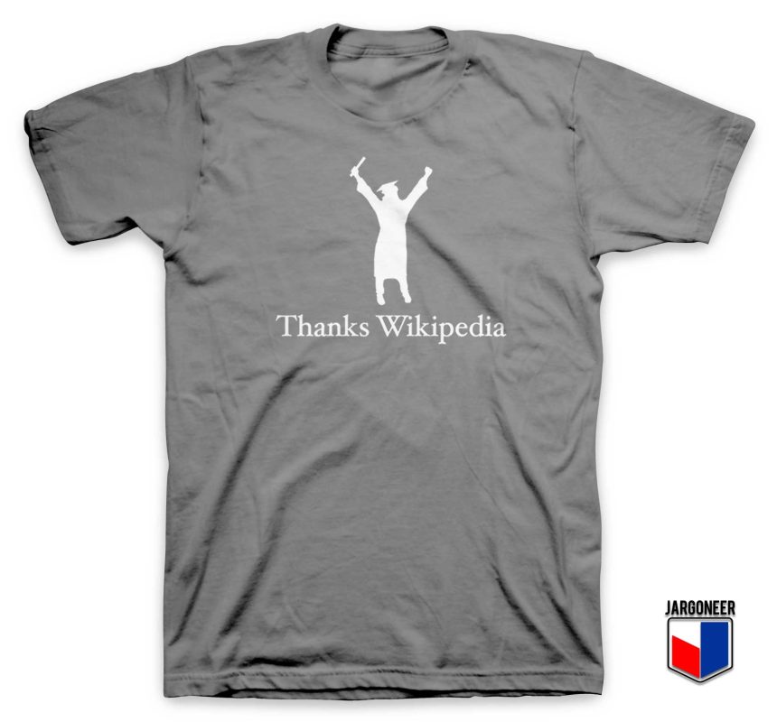 Thanks-Wikipedia-Gray-T-Shirt