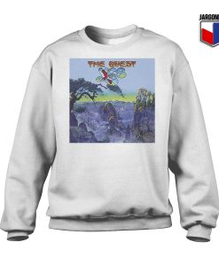 Yes The Quest White Sweatshirt 247x300 - Shop Unique Graphic Cool Shirt Designs