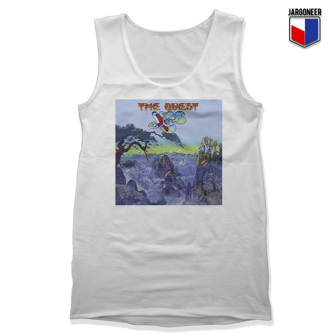 Yes The Quest White Tank Top - Shop Unique Graphic Cool Shirt Designs