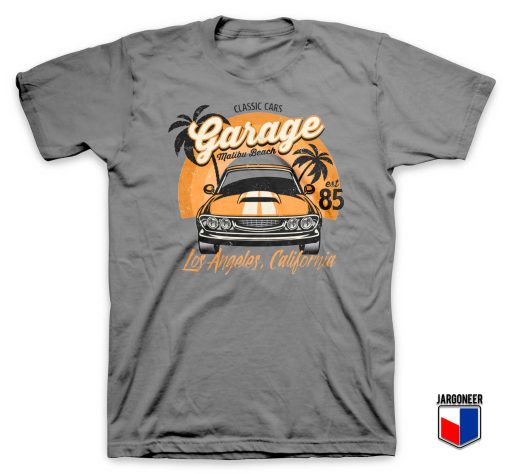 Classic Cars Malibu Beach T Shirt