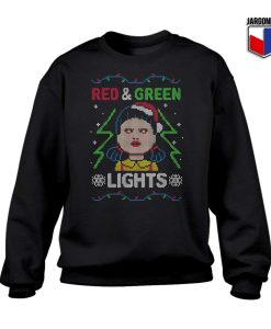 Red and Green Lights Christmas Sweatshirt 247x300 - Shop Unique Graphic Cool Shirt Designs