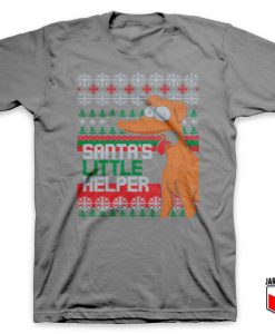 Santa Little Helper Christmas Grey T Shirt 247x300 - Shop Unique Graphic Cool Shirt Designs