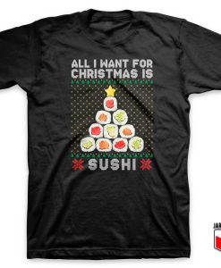 Sushi Christmas Time T Shirt 247x300 - Shop Unique Graphic Cool Shirt Designs