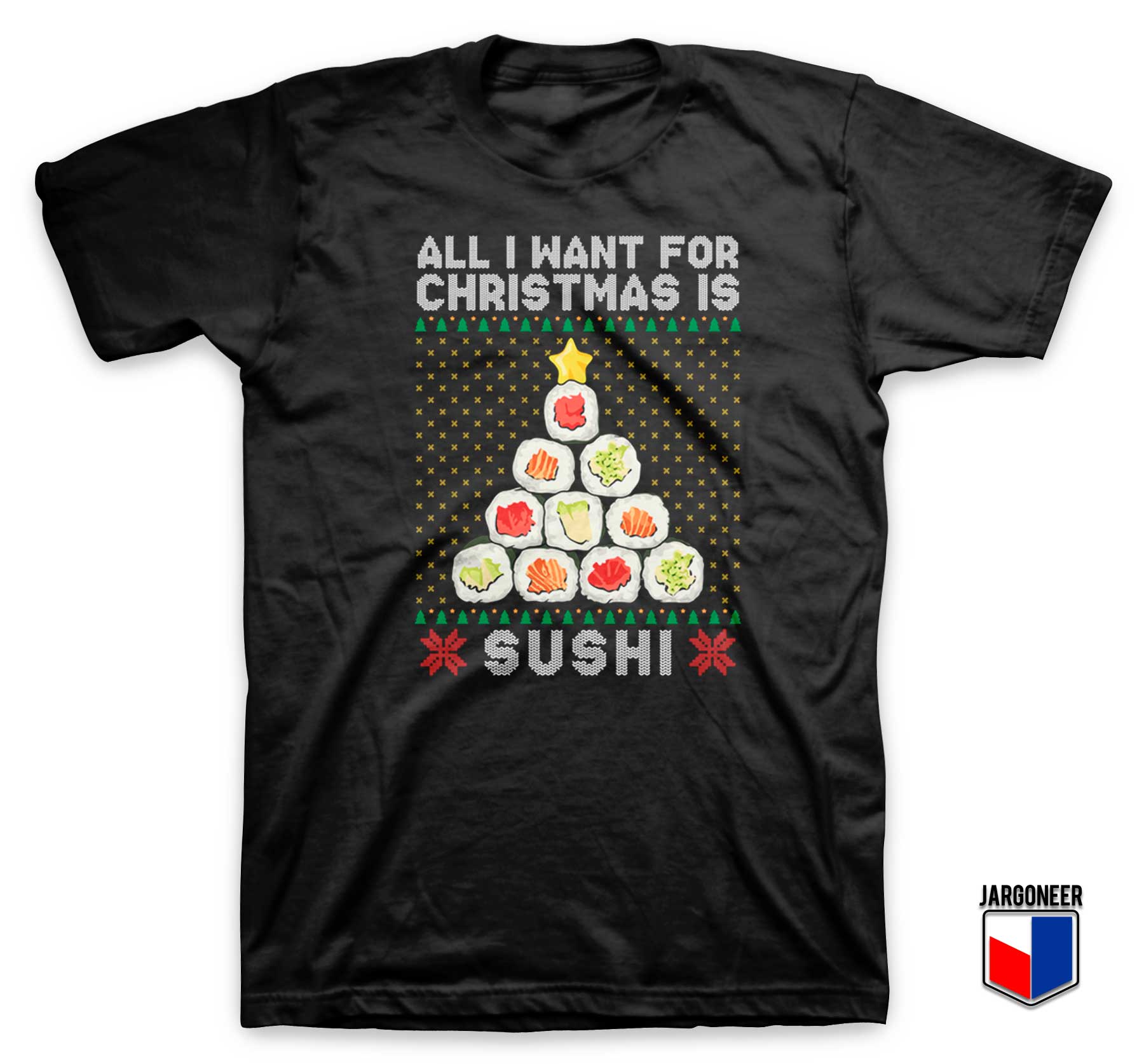 Sushi Christmas Time T Shirt - Shop Unique Graphic Cool Shirt Designs