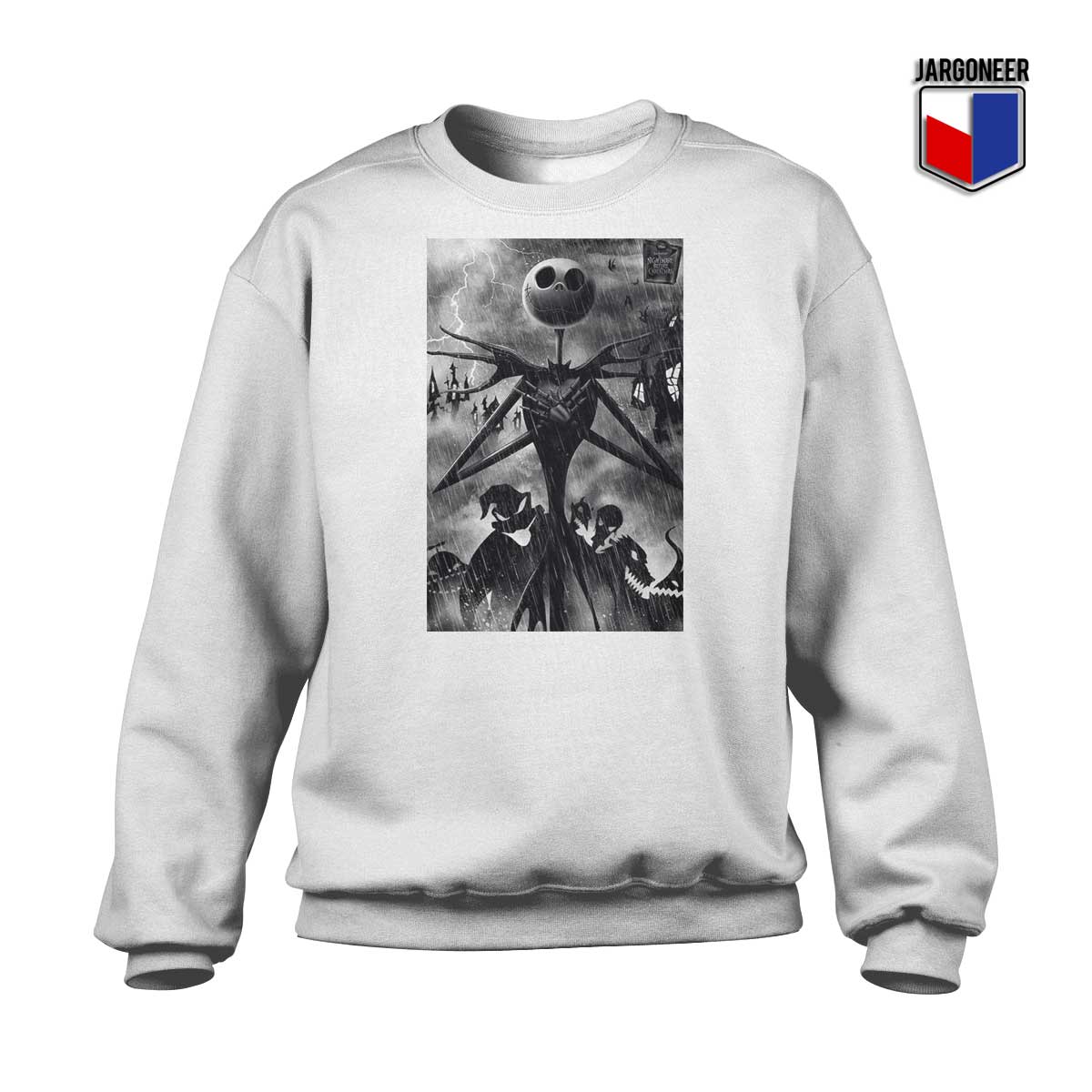 The Nightmare Before Christmas White Sweatshirt - Shop Unique Graphic Cool Shirt Designs