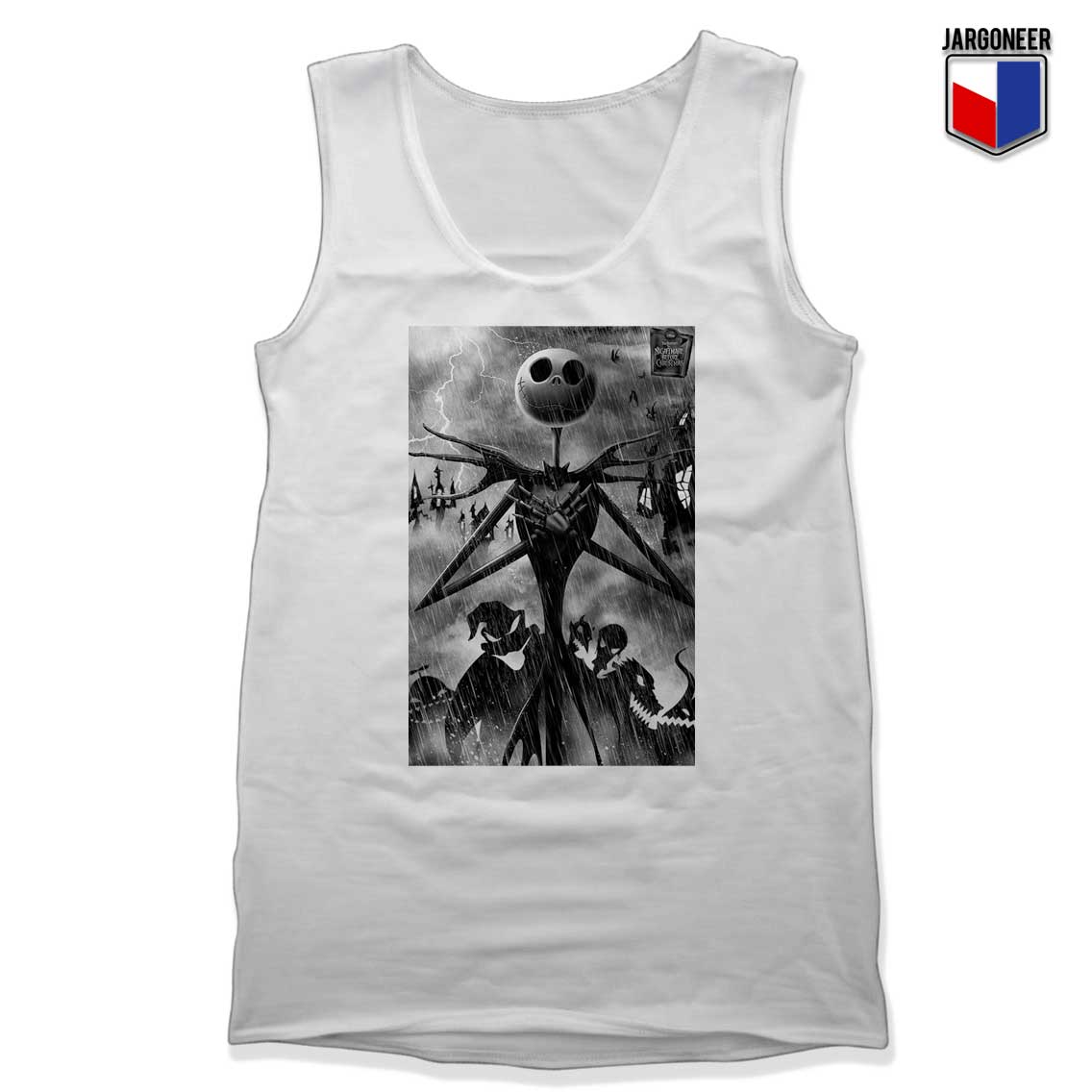 The Nightmare Before Christmas White Tank Top - Shop Unique Graphic Cool Shirt Designs
