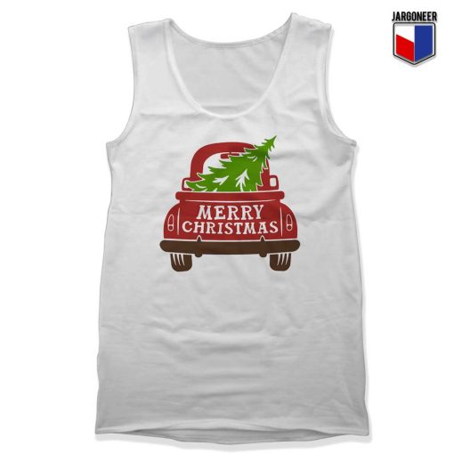Red Truck Merry Christmas Tank Top