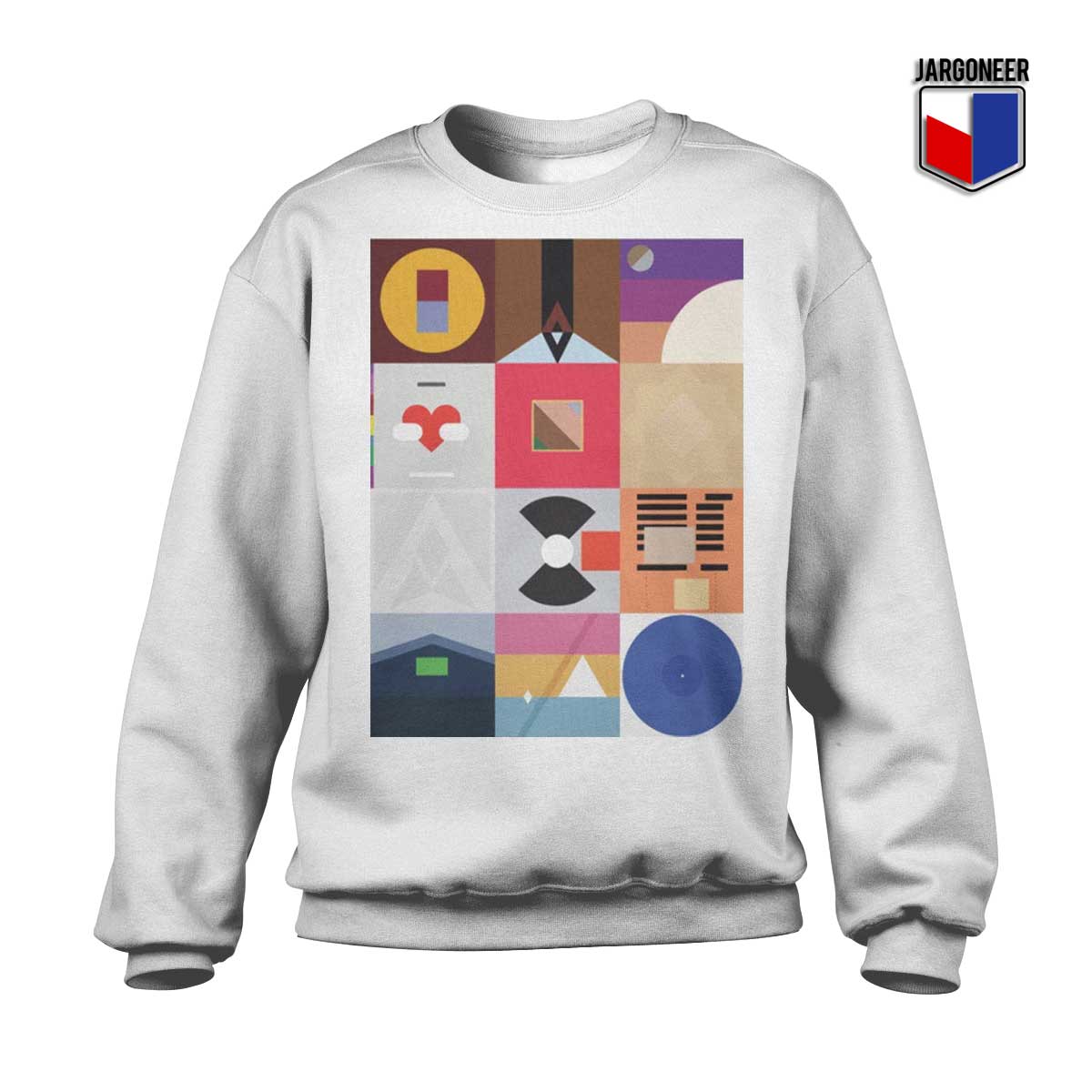 Kanye West Minimalist Discography White Sweatshirt - Shop Unique Graphic Cool Shirt Designs