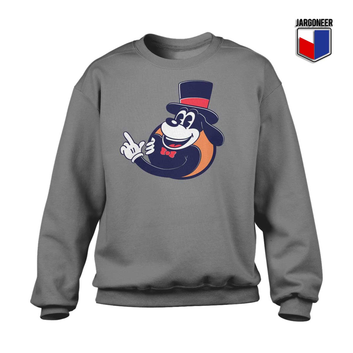 Cartoon Dog Top Hat 50s Sweatshirt - Shop Unique Graphic Cool Shirt Designs