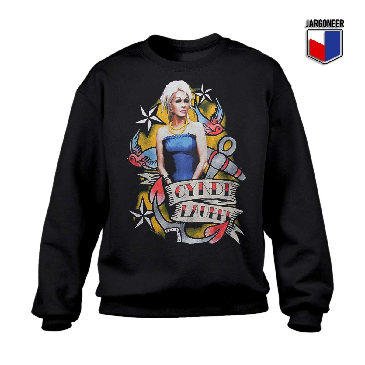 Old Glory Cyndi Lauper Sweatshirt - Shop Unique Graphic Cool Shirt Designs