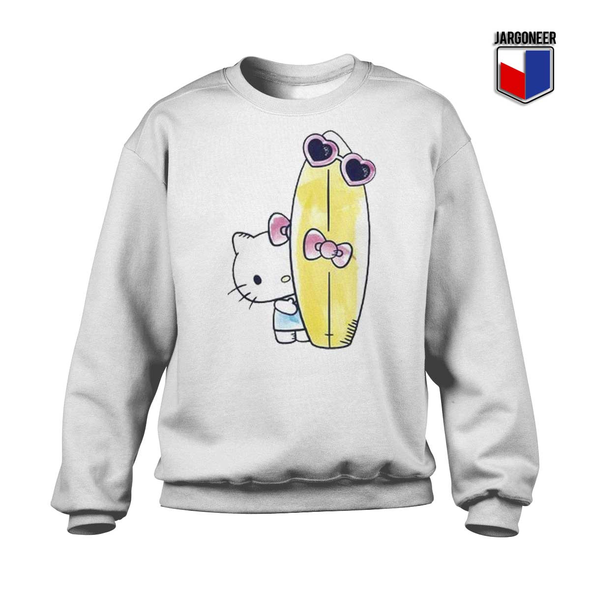 Hello Kitty Surfboard Sweatshirt - Shop Unique Graphic Cool Shirt Designs