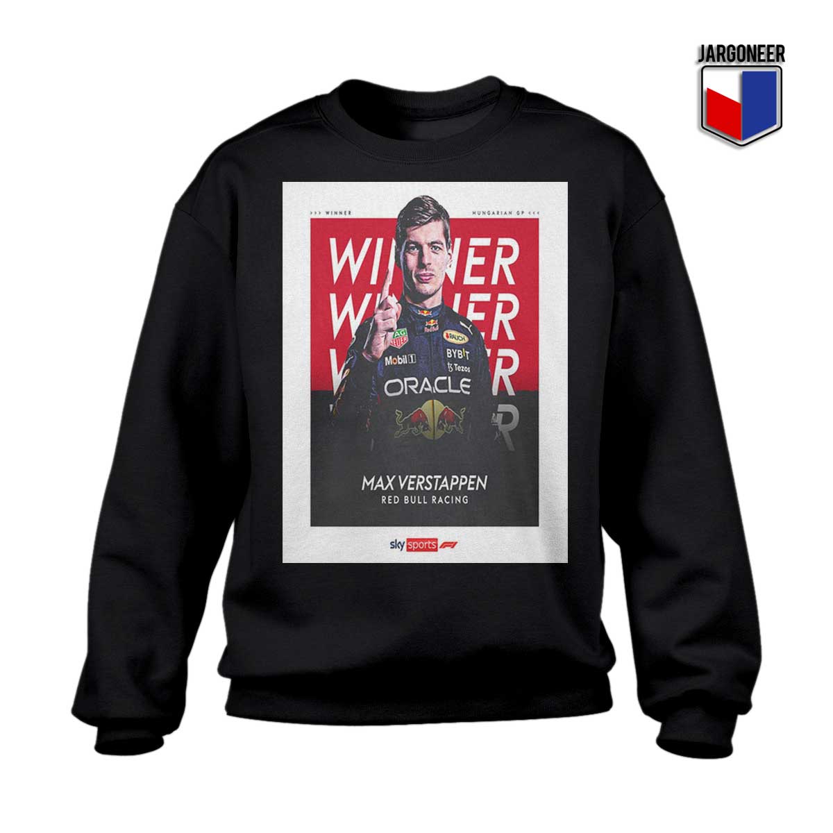 Verstappen Winner Hungarian GP Classic Sweatshirt - Shop Unique Graphic Cool Shirt Designs